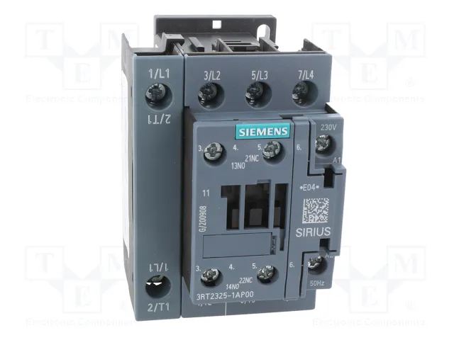 SIEMENS 3RT2325-1AP00 Contactor 4-polar NO x4 230VAC