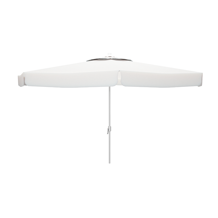Marbueno Sombrilla Aluminio 8 Barillas D300 cm Polyester Blanca Jardin, Piscina y Terraza 10184