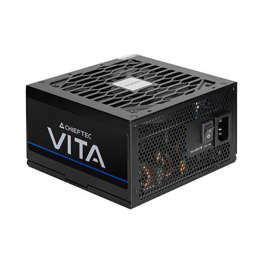 Chieftec Vita Series BPX-850-S Fuente de Alimentación PC 850W 80 PLUS Bronze, Fuente ATX 20+4 pines, 6 SATA, 2 PCIe, Ventilador 120 mm, Negro