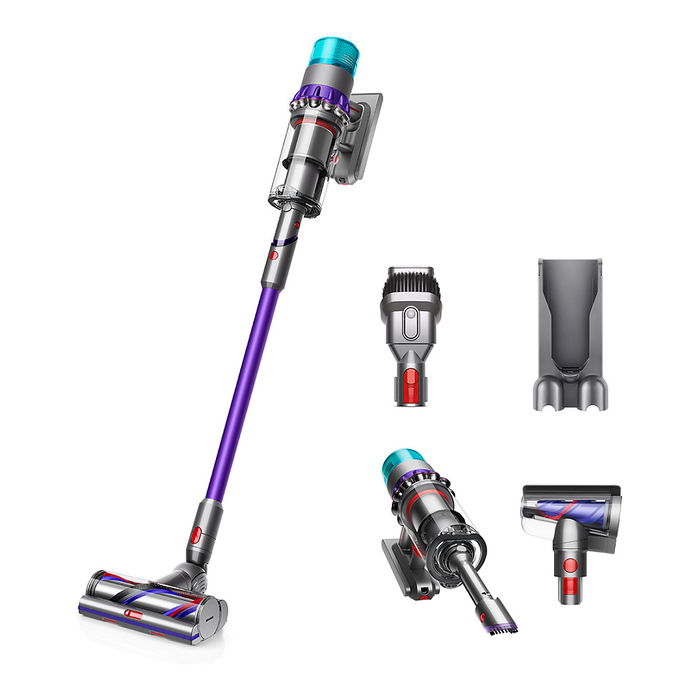 Dyson Gen5detect Absolute Aspiradora Sin Cable, Color Rojo/Plateado/Turquesa