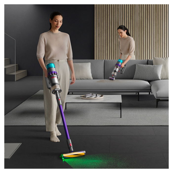 Dyson Gen5detect Absolute Aspiradora Sin Cable, Color Rojo/Plateado/Turquesa