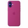 Apple Funda de silicona con MagSafe para iPhone 16 Plus - Fucsia