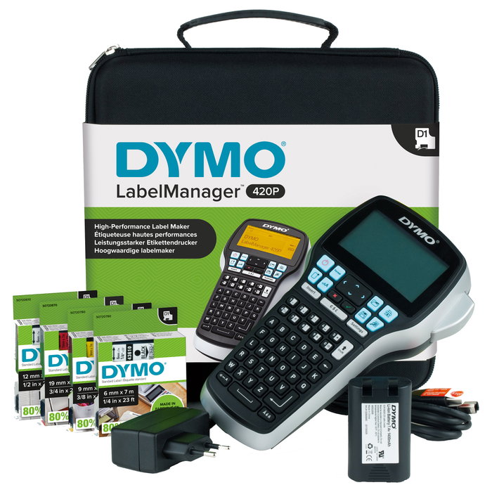 Dymo LabelManager 420P ABC Kitcase con Maletín y 4 Rollos D1 Dymo LabelManager 420P ABC Kitcase con Maletín y 4 Rollos D1