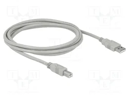 DeLOCK 82215 Cable USB 2.0 Tipo-A a Tipo-B 1,8 m Gris