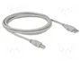 DeLOCK 82215 Cable USB 2.0 Tipo-A a Tipo-B 1,8 m Gris