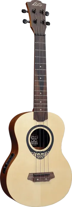 LAG Tiki Uku Tenor Electro Acustic Ukelele Tenor Abeto Macizo Natural Satinado Aquila LAG Tiki Uku Tenor Electro Acustic Ukelele Tenor Abeto Macizo Natural Satinado Aquila
