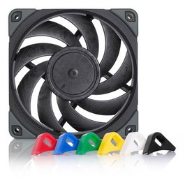 NOCTUA NF-A12X25 PWM Ventilador de 12 cm 4 Pines, SSO2, 2000 RPM, 22.6 dB, Negro con Marco CH.BK.S y Cable Extensión