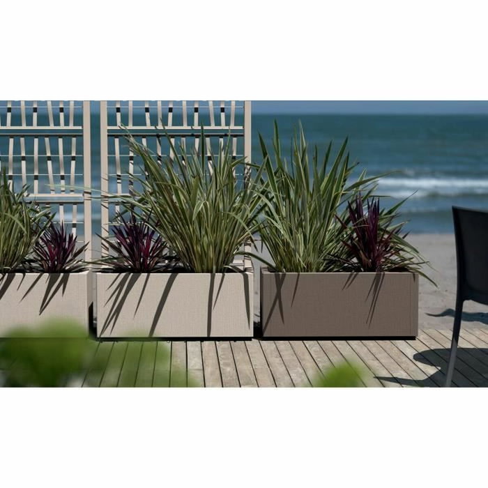 Stefanplast Jardinera Ethica rectangular 80 cm color topo