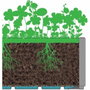 Stefanplast Jardinera Ethica rectangular 80 cm color topo
