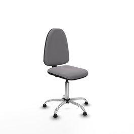 PIQUERAS Y CRESPO Silla de oficina Aýna Gris con base cromada