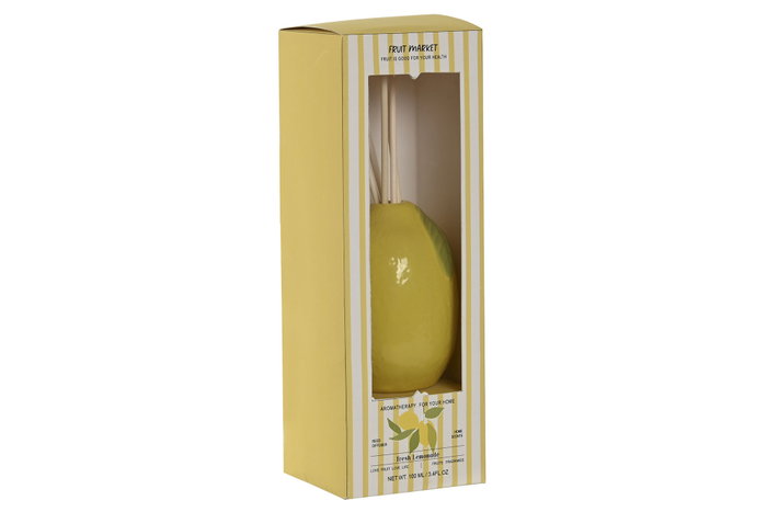 DKD Home Decor Ambientador Mikado Gres Limón 100 ml