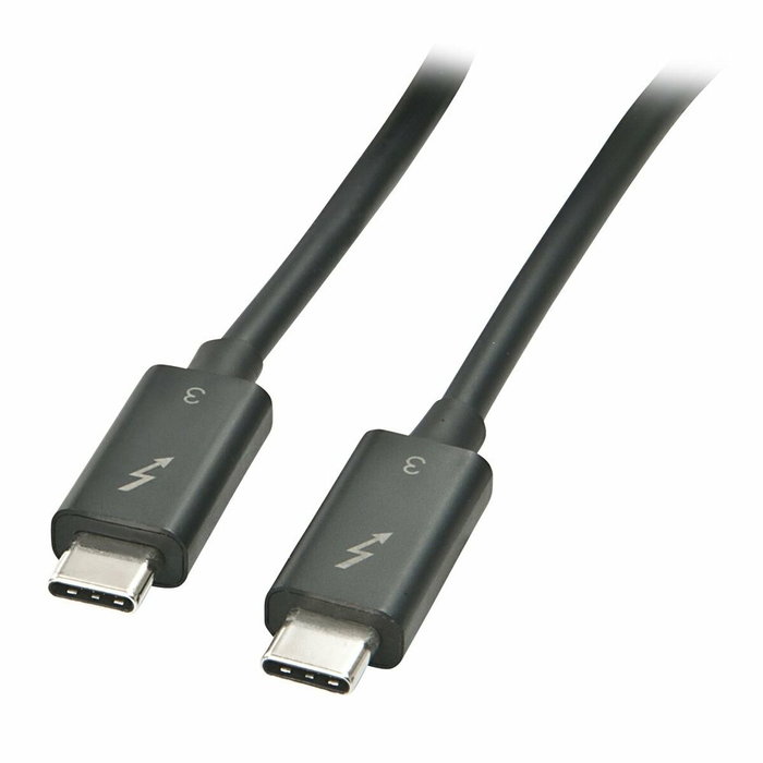Lindy Cable Thunderbolt 3 de 1 m, 20 Gbps, Negro Lindy Cable Thunderbolt 3 de 1 m, 20 Gbps, Negro
