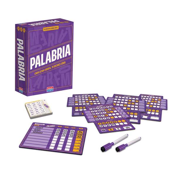 Falomir Palabria - Juego Educativo Infantil en Español con Pizarras, Cartas y Rotuladores