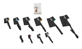 Kruuse Bozal Nylon Easy-Id para Perros Acolchado, Código Color, Hebilla Lateral Fácil, Resistente Agua, XXS a 5XL - Pack de 10 Unidades