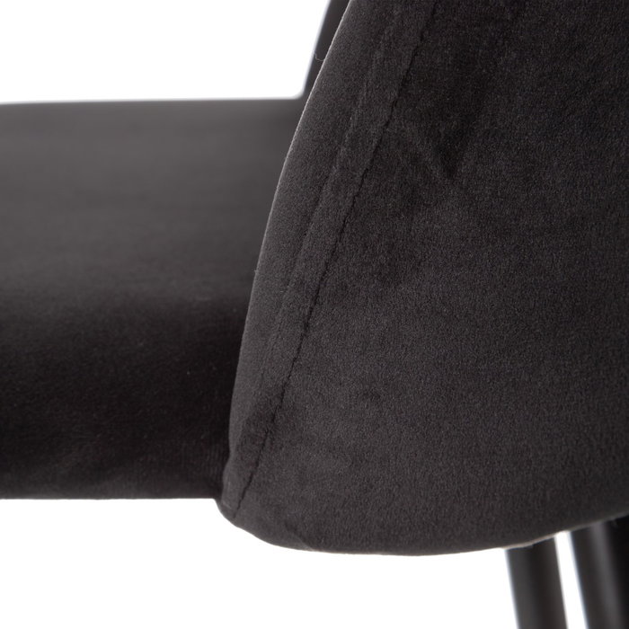 Taburete Alto Negro Tejido-Metal Salón 40,20 X 48,20 X 102 C (Set de 2)