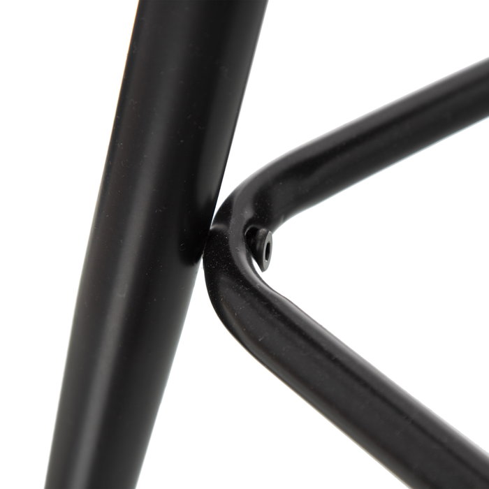 Taburete Alto Negro Tejido-Metal Salón 40,20 X 48,20 X 102 C (Set de 2)