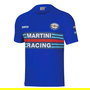 Sparco Camiseta Réplica Mono Martini Racing Manga Corta Talla XS Azul Claro S01274MRAZ0XS