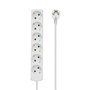MicroConnect Regleta de 6 Tomas Schuko 3M Blanco
