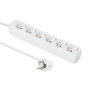 MicroConnect Regleta de 6 Tomas Schuko 3M Blanco