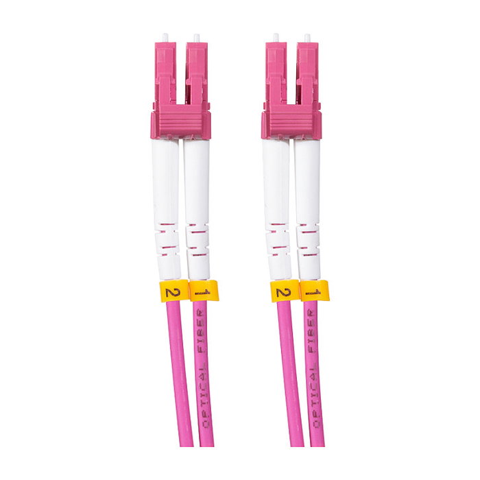 LogiLink Patch cord de fibra blindada Steel OM4, Duplex LC/UPC - LC/UPC, 1,0 m