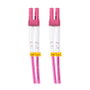 LogiLink Patch cord de fibra blindada Steel OM4, Duplex LC/UPC - LC/UPC, 1,0 m