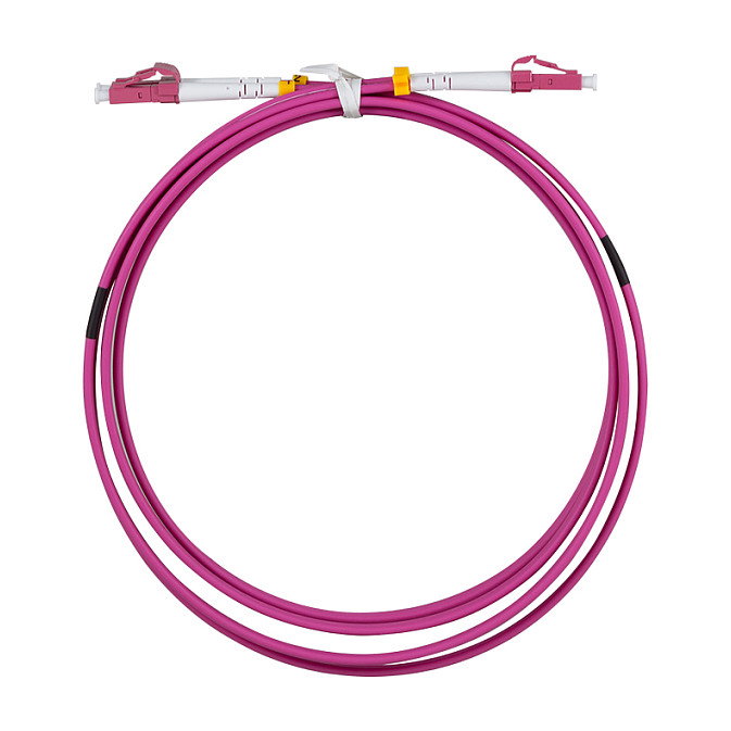 LogiLink Patch cord de fibra blindada Steel OM4, Duplex LC/UPC - LC/UPC, 1,0 m
