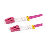 LogiLink Patch cord de fibra blindada Steel OM4, Duplex LC/UPC - LC/UPC, 1,0 m