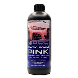 Occ Motorsport OCC47080 Champú Espumante Magic Foam Color Rosa 500 mL para Limpieza Exterior de Coche y Moto