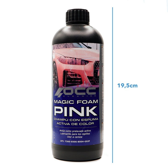 Occ Motorsport OCC47080 Champú Espumante Magic Foam Color Rosa 500 mL para Limpieza Exterior de Coche y Moto Occ Motorsport OCC47080 Champú Espumante Magic Foam Color Rosa 500 mL para Limpieza Exterior de Coche y Moto