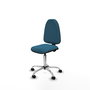 PIQUERAS Y CRESPO Silla de oficina Aýna Verde petróleo sin brazos