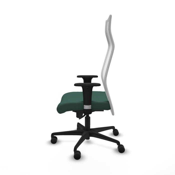 PIQUERAS Y CRESPO Sillón Albacete con mecanismo Sincro, Tela Verde botella y Malla Blanco PIQUERAS Y CRESPO Sillón Albacete con mecanismo Sincro, Tela Verde botella y Malla Blanco