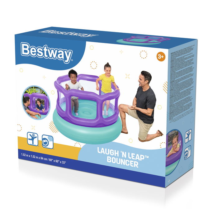 Bestway Saltador Hinchable Juegos con Bolas 152x152x84 cm +3 Años Interior y Jardin 52646 Bestway Saltador Hinchable Juegos con Bolas 152x152x84 cm +3 Años Interior y Jardin 52646