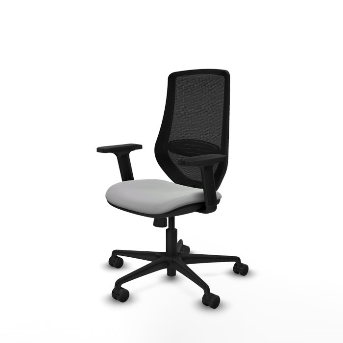 PIQUERAS Y CRESPO Silla de oficina Mardos Gris claro y Negro