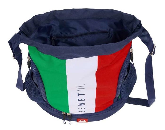 Bolsa Mochila con Cuerdas Benetton Flag Azul marino 35 x 40 x 1 cm