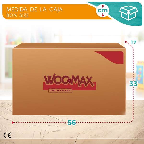 Moto Correpasillos de madera Unicornio Woomax 12" 85X37X53 cm