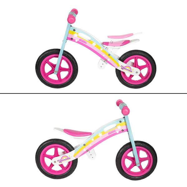 Moto Correpasillos de madera Unicornio Woomax 12" 85X37X53 cm