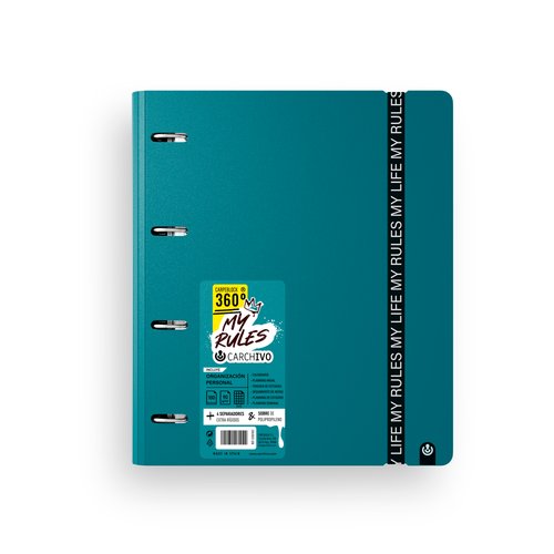 Carchivo Carpeblock 360 My Rules Deep Green con Recambio A4