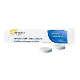 FLEURANCE NATURE Magnesio B6 20 Comprimidos Masticables para 20 Días
