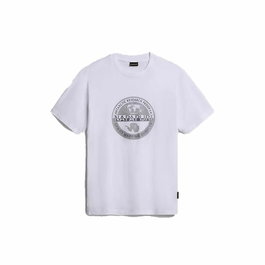 Camiseta Deportiva de Manga Corta Napapijri S-Bollo Ss 1 Blanco
