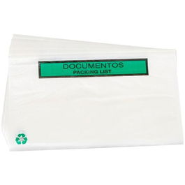 Sobres para Documentos Packing List, 240x135 mm, Caja de 100 Unidades, 100% Reciclable