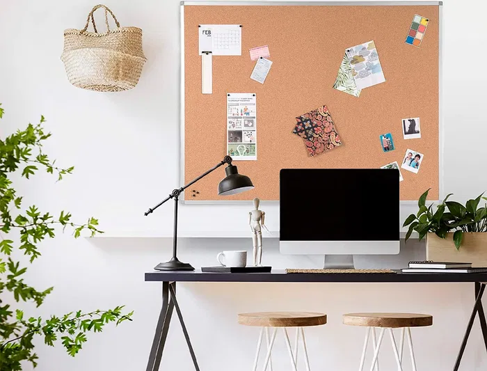 Q-connect Pizarra Corcho 60x45 cm con Marco de Aluminio Q-connect Pizarra Corcho 60x45 cm con Marco de Aluminio