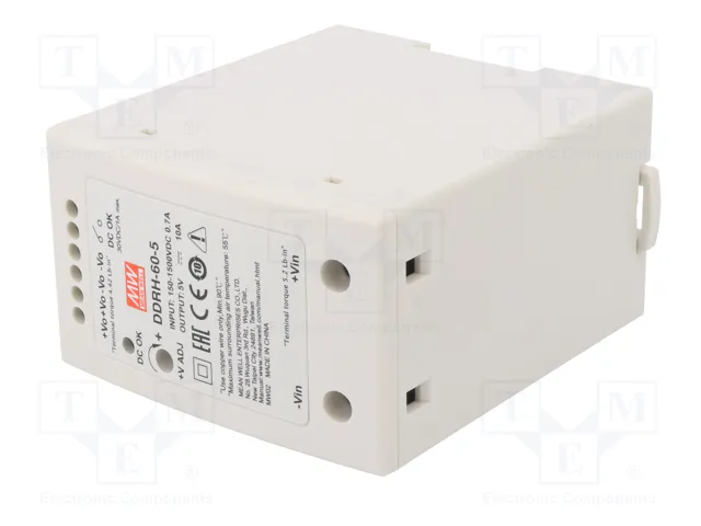 MEAN WELL DDRH-60-5 Convertidor DC/DC 50W 5VDC 10A