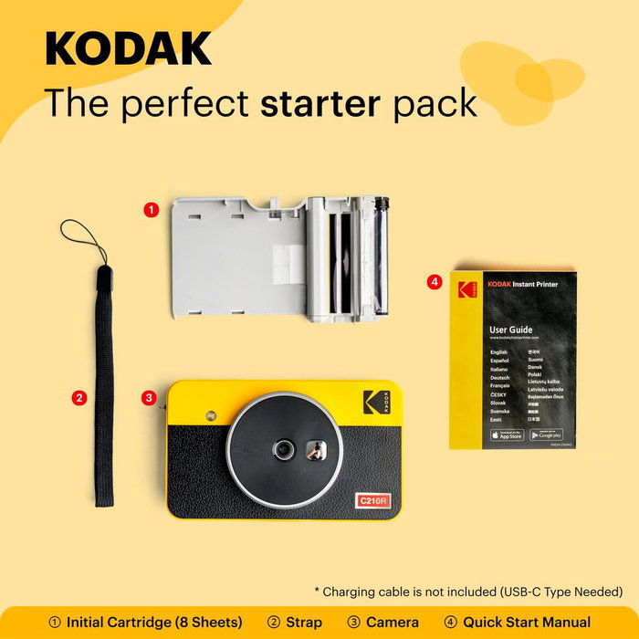 Kodak Mini Shot Combo 2 Retro Amarillo Kodak Mini Shot Combo 2 Retro Amarillo