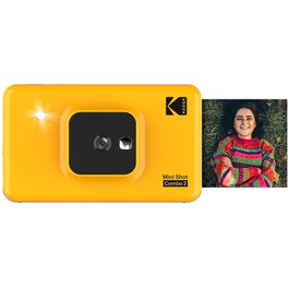 Kodak Mini Shot Combo 2 Retro - Impresora Instantánea y Cámara Digital, Color Amarillo