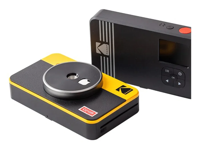 KODAK Mini Shot 2 Instant Camera & Photo Printer 2-in-1 for Credit Card Size Photos, Bluetooth, Yellow - Mini Shot Combo 2 Retro