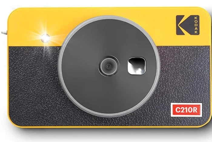 KODAK Mini Shot 2 Instant Camera & Photo Printer 2-in-1 for Credit Card Size Photos, Bluetooth, Yellow - Mini Shot Combo 2 Retro