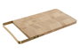 DKD Home Decor Tabla de Cortar Bambú y Metal Natural/Dorado 35,5x17,5x1,5 cm
