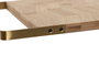 DKD Home Decor Tabla de Cortar Bambú y Metal Natural/Dorado 35,5x17,5x1,5 cm