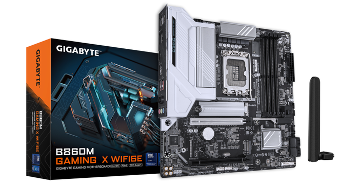 GIGABYTE B860M GAMING X WIFI6E Placa base para CPUs Intel Core Ultra, DDR5 hasta 9200MHz, PCIe 5.0, Wi-Fi 6E, USB 4