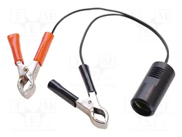 AS SCHWABE Tomacorriente de encendedor negro con cable de 1m